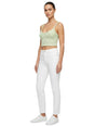 Image for Women's Textured Crop Top,Mint Green