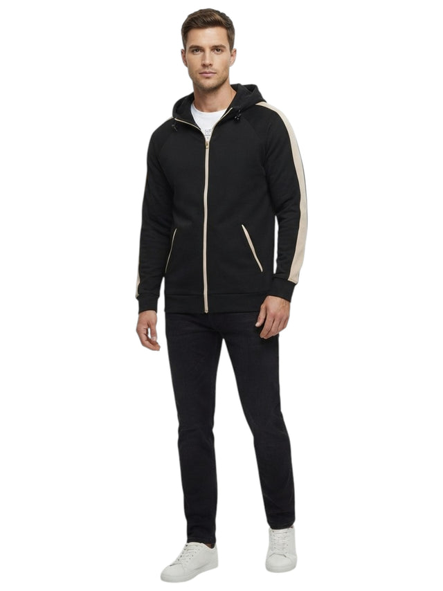 Image for Men's ColorBlocked Hoodie,Black