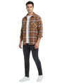Image for Men's Printed Dress Shirt,Brown