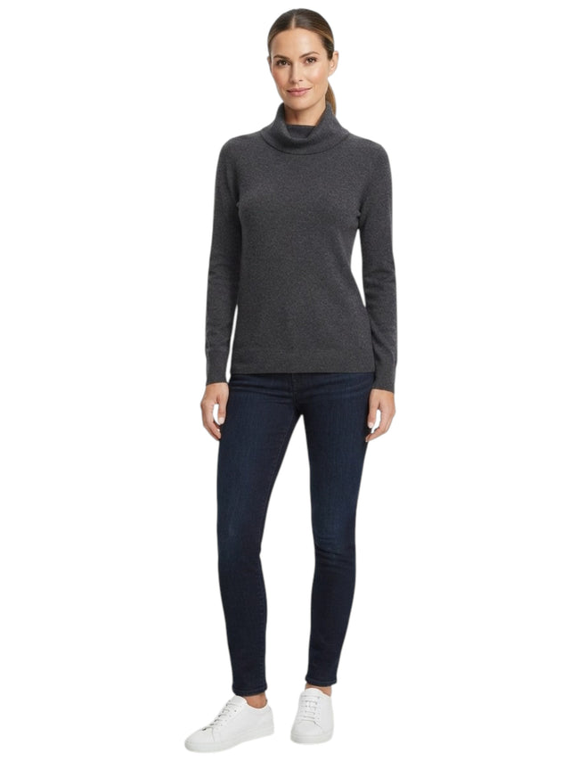Image for Women's Printed Knitted Sweater,Dark Grey