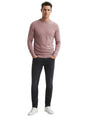 Image for Men's textured Knitted Sweater,Mauve