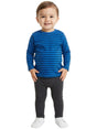 Image for Kids Boy's Striped Top,Dusty Blue