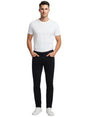 Image for Men's Plain Denim Jeans Pants,Black
