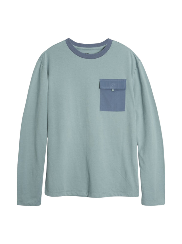 Image for Kids Boy's Plain Top,Mint Blue
