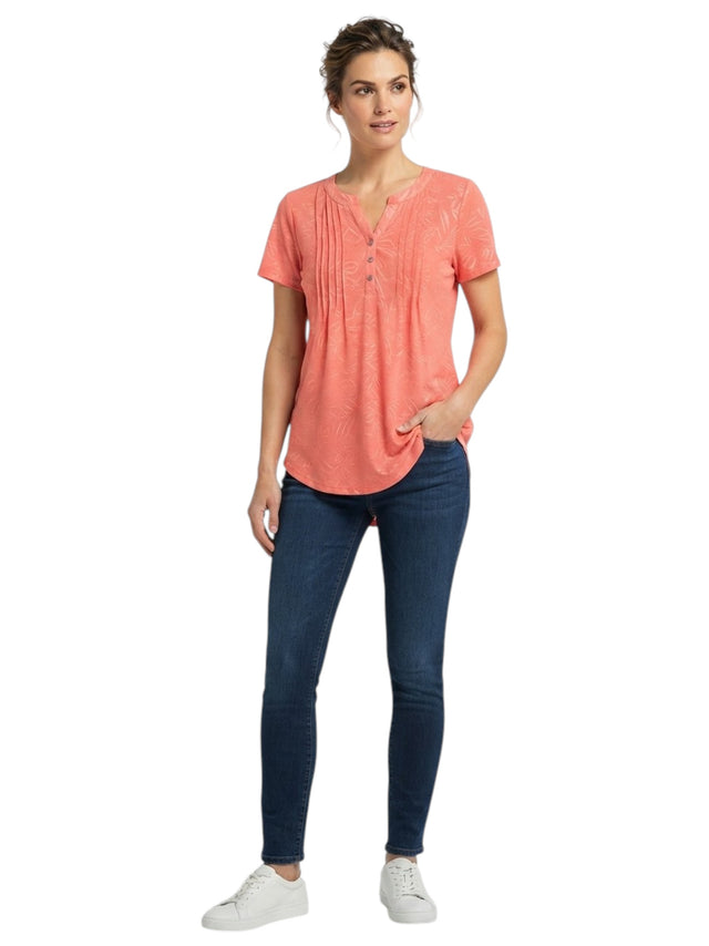 Image for Women's Embroidered Top,Pink