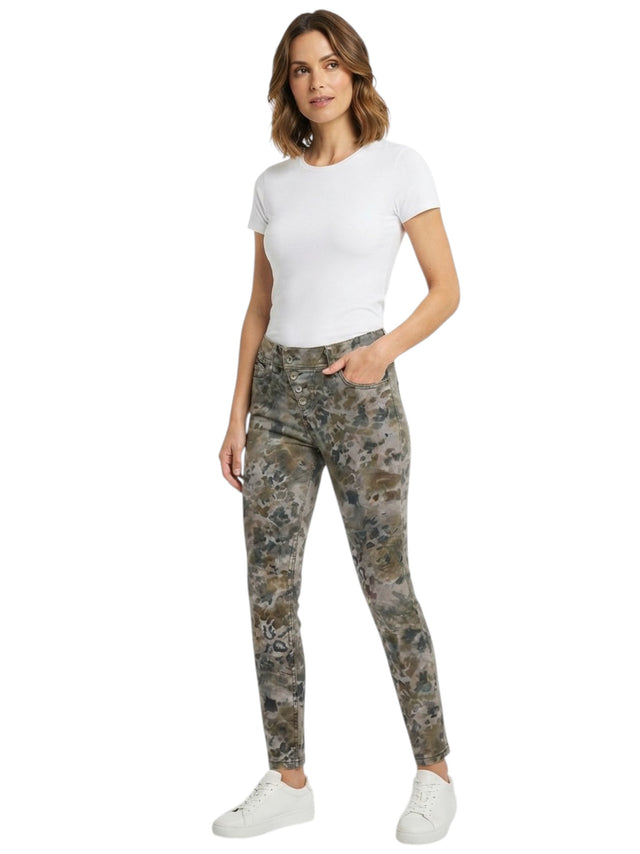 Image for Women's Animal Printed Jeans,Multi