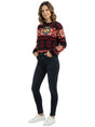 Image for Women's Brand Logo Printed Sweater,Multi