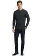 Image for MEN'S Plain Textured Sweater,Dark Grey 