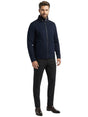 Image for Men's Plain Trench Jacket,Navy Blue