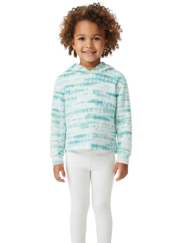 Image for Kids Girls Knitted Tie-Dye Hoodie,Mint Green