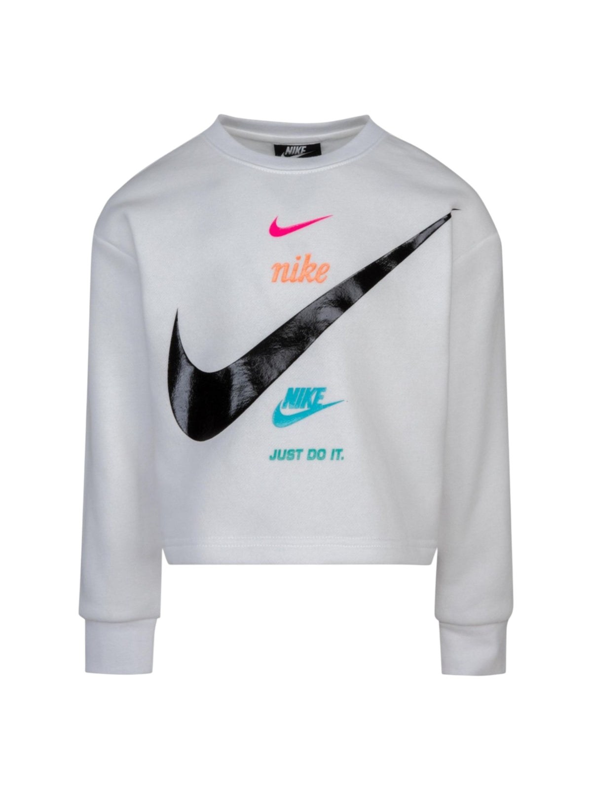 Image for Kids Boy's Brand Logo Printed Sweater,White
