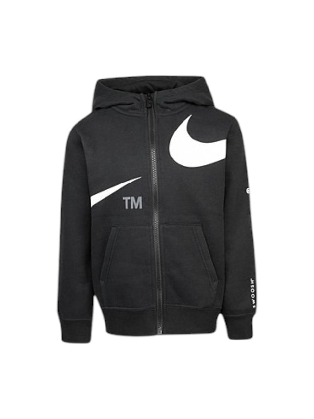 Image for Kids Boy's Brand Logo Printed Hoodie,Black