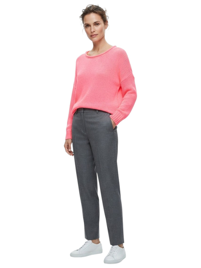 Image for Women's Textured Open Knitted Sweater,Pink