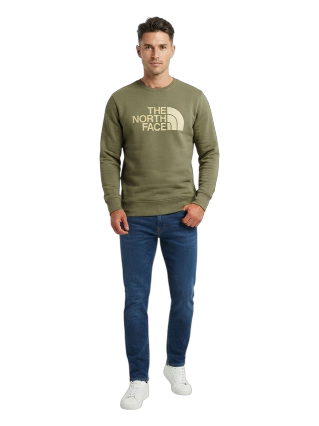 Image for Men's Brand Logo Printed Sweaters,Olive Green