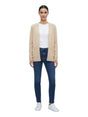 Image for Women's Textured Knitted Cardigan,Beige