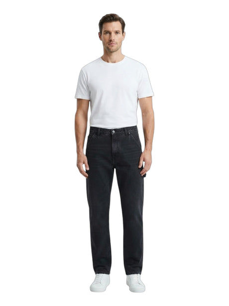 Image for Men's Plain Jeans,Black