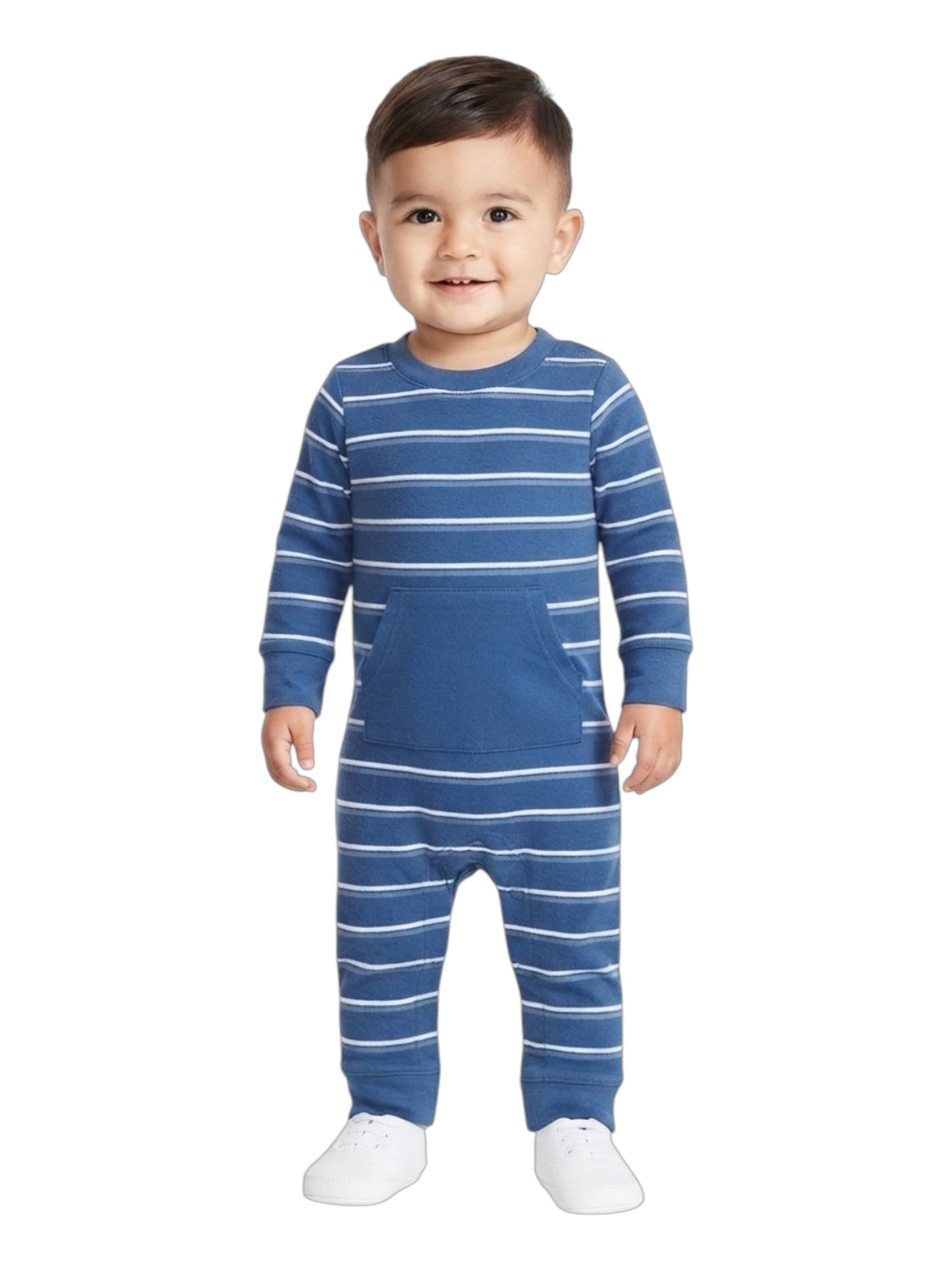Image for Kids Boys Stripped Jumpsuit,Blue