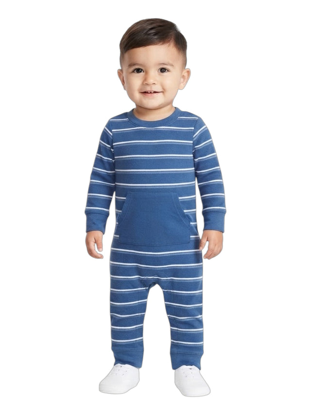 Image for Kids Boys Stripped Jumpsuit,Blue