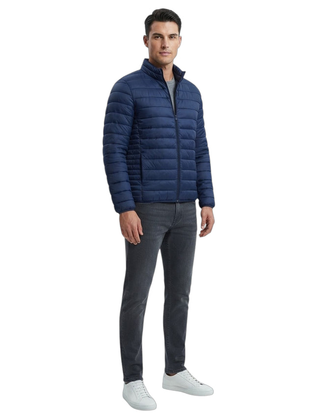 Image for Men's Quilted Jacket,Navy