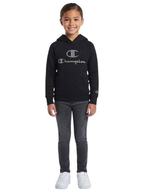 Image for Kids Girls Brand Logo Printed Hoodie,Black