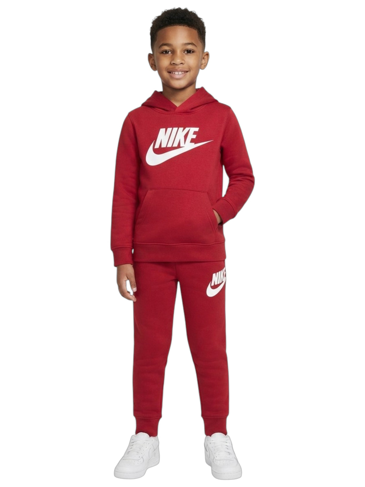 Image for Kids Boys Brand Logo Printed Hoodie And Pants,Burgundy