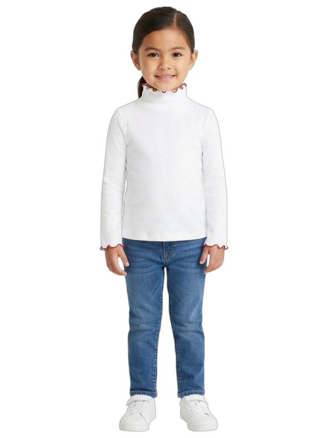 Image for Kids Girls Plain Top,White