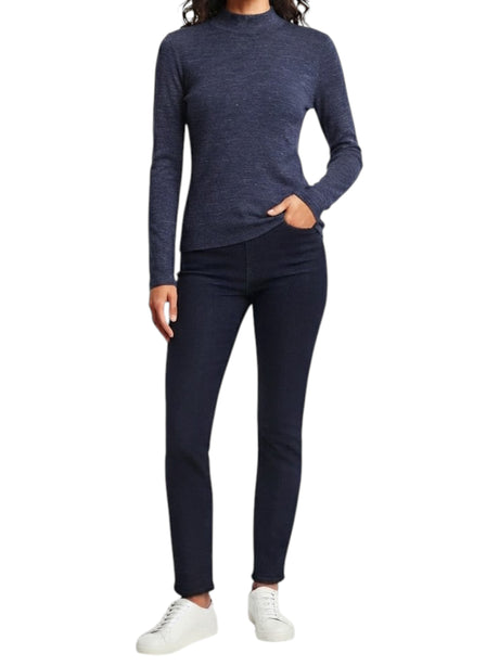 Image for Women's Plain Solid Top,Navy