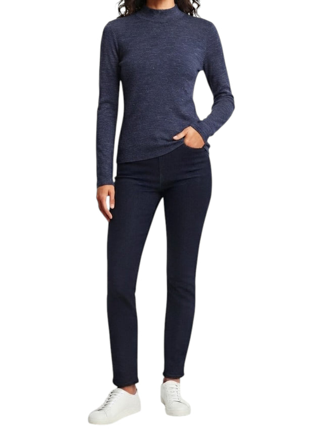 Image for Women's Plain Solid Top,Navy