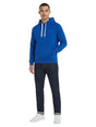 Image for Men's Plain Hoodie,Dusty Blue