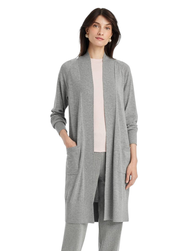 Image for Women's Plain Cardigan,Grey