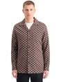 Image for Men's Printed Dress Shirt,Burgandy