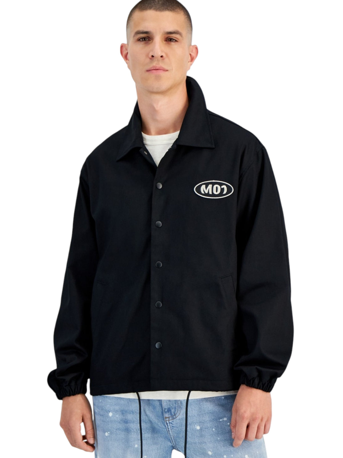 Image for Men's Plain Dress Shirt,Black