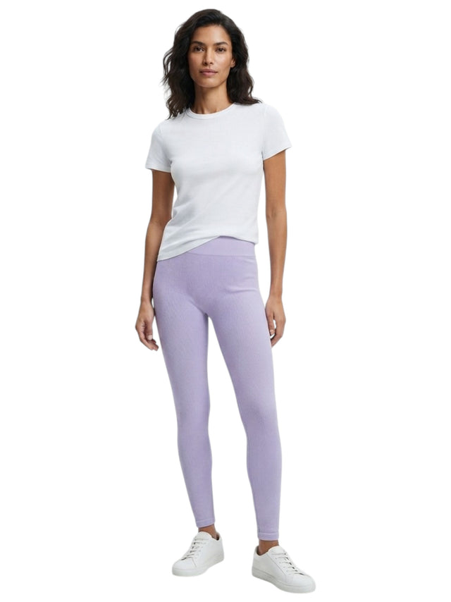 Image for Women's Ribbed Legging,Mauve