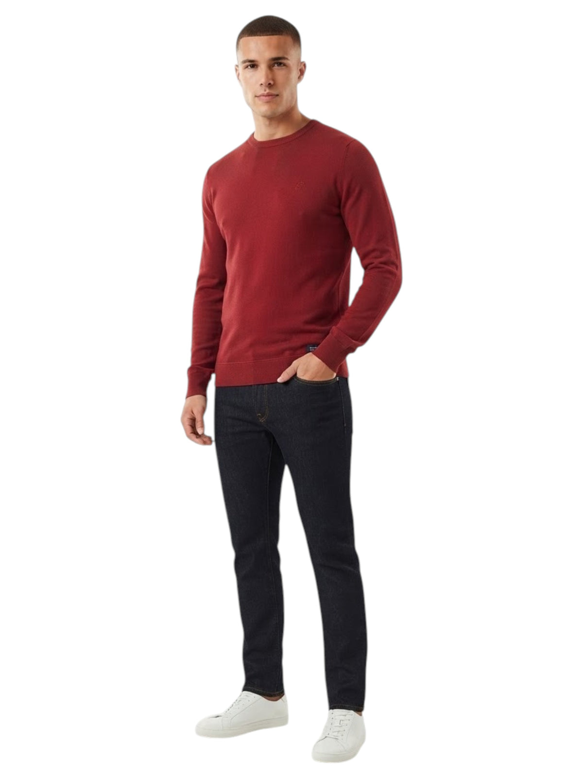Image for Men's Plain Knitted Top,Burgandy