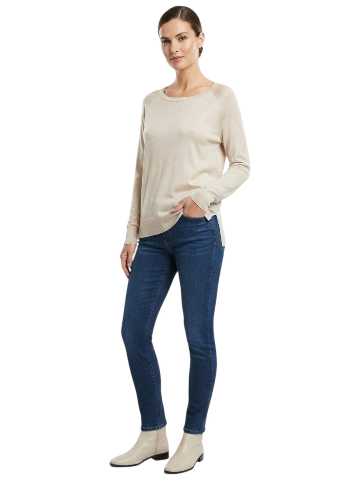Image for Women's Plain Top,Light Beige