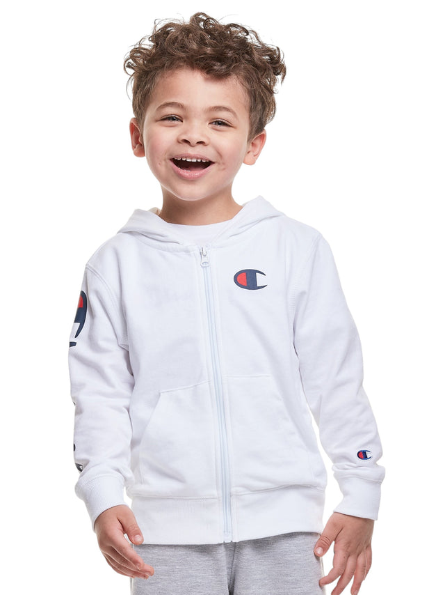 Image for Kids Boy's Brand Logo Printed Hoodie,White