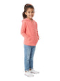 Image for Kids Girl's Plain Hoodie,Coral