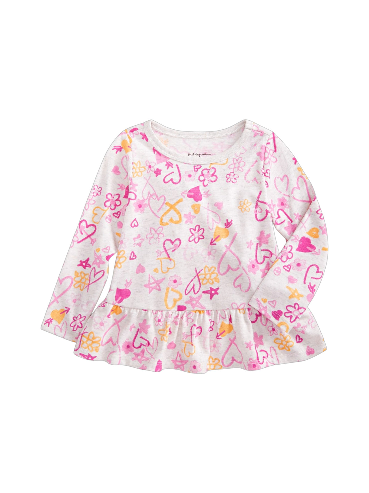 Image for Kids Girls Printed Top,Grey