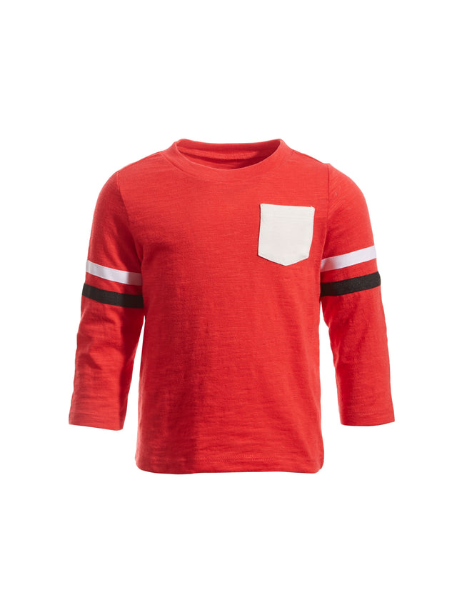 Image for Kids Boy's Color Blocked Top,Red