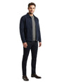 Image for Men's Textured Jacket,Navy Blue
