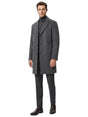 Image for Men's Textured Knitted Coat,Grey