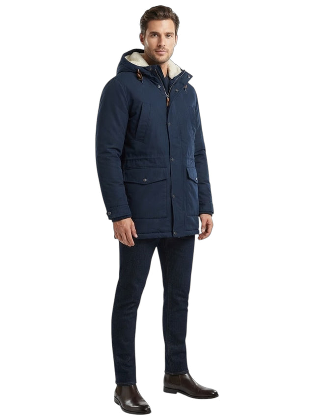 Image for Men's Plain Jacket,Navy Blue