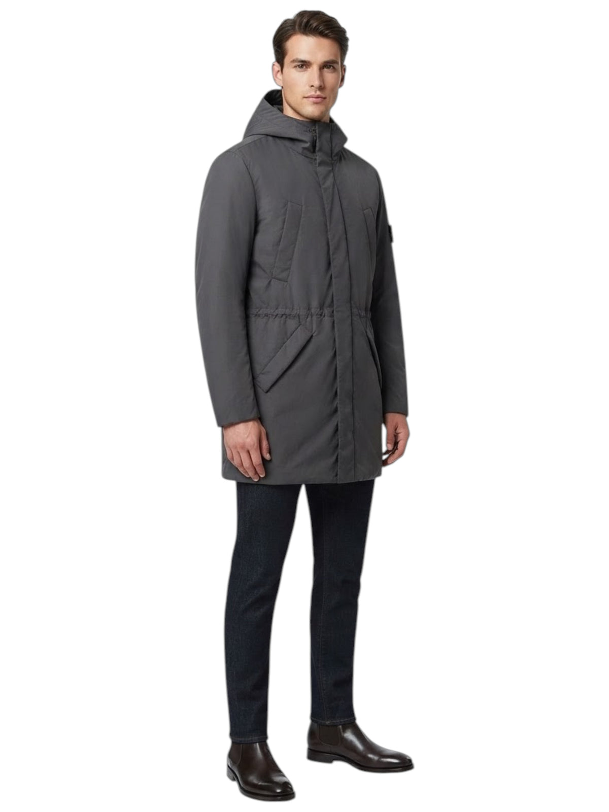 Image for Men's Plain Jacket,Grey