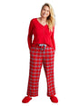 Image for Women's Plaid Sleepwear Pants,Red