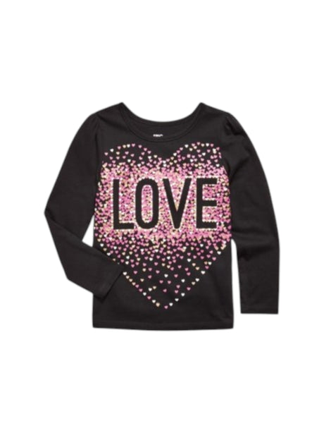Image for Kids Girls Printed Top,Black