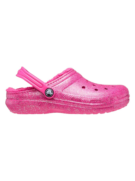 Image for Kids Girl's Lined Glitter Crocs,Pink