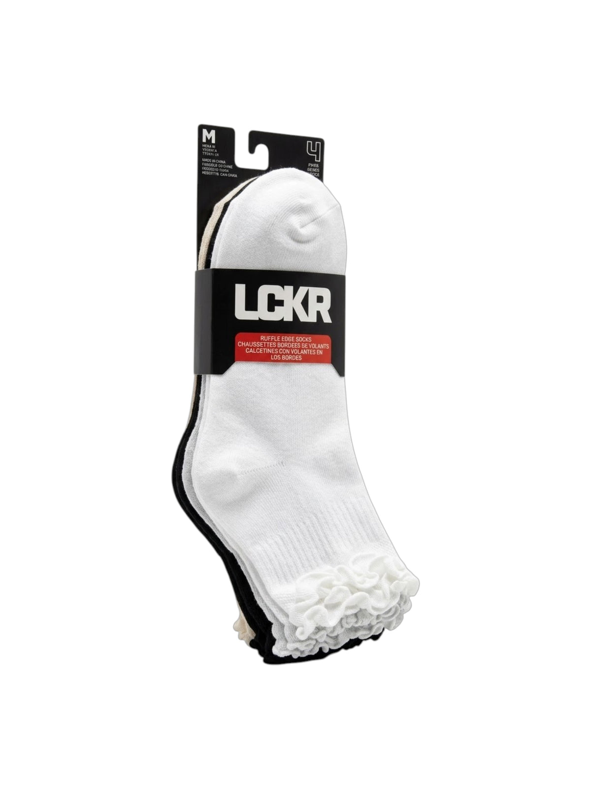 Image for LCKR Women's Set 4 pcs Plain Thin Socks,Multi