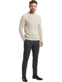 Image for Men's Textured Knitted Sweater,Beige
