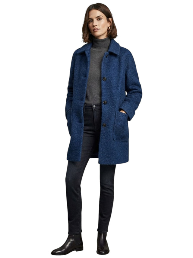 Image for Women's Textured Knitted Jacket,Navy