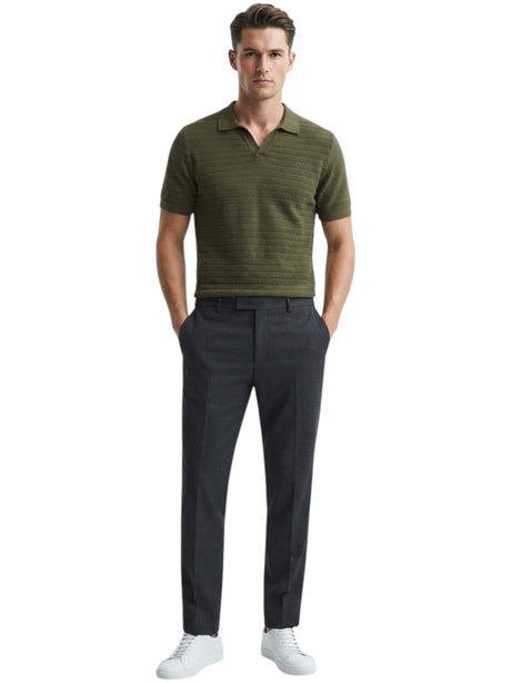 Image for Men's Ribbed Top,Olive Green